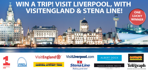 Win a trip! Visit Liverpool, with VisitEngland and Stenaline! Win a trip! Visit Liverpool, with VisitEngland and Stenaline!