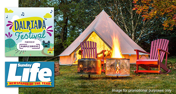 Win a Glamping Weekend for four at Dalriada Festival 2019