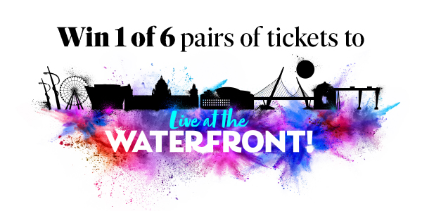 Win one of 6 pairs of tickets to Live at the Waterfront! On 22 October