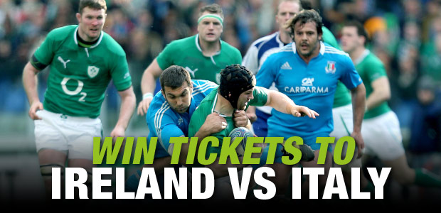 Win Tickets to Ireland v Italy Game on Sunday 4th October