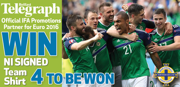 Win a Northern Ireland Football Shirt Signed By  Your Local Heroes